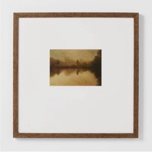 Studio McGee Threshold 20"x20" Warm Landscape Framed Wall Art Target NEW